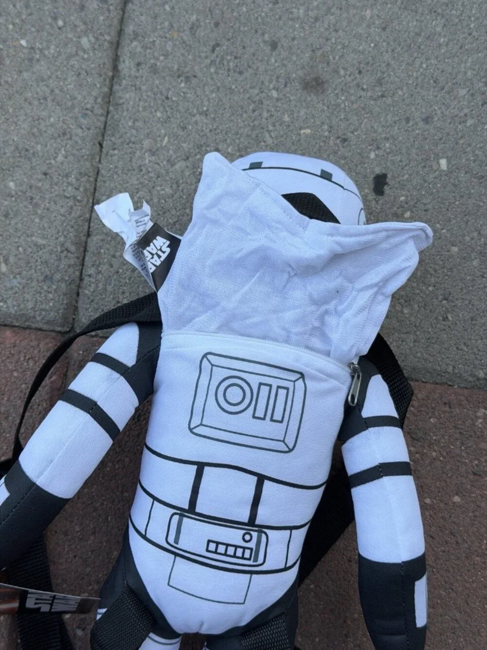 NWT Star Wars Stormtrooper Plush Backpack